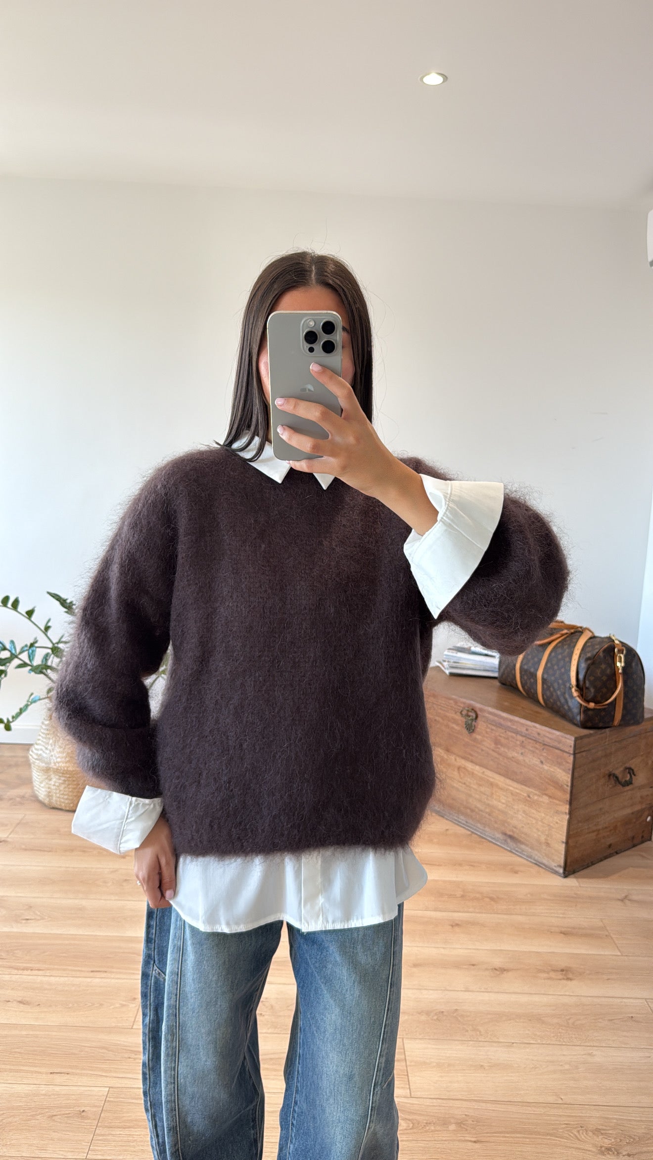 Pull Mohair Chocolat