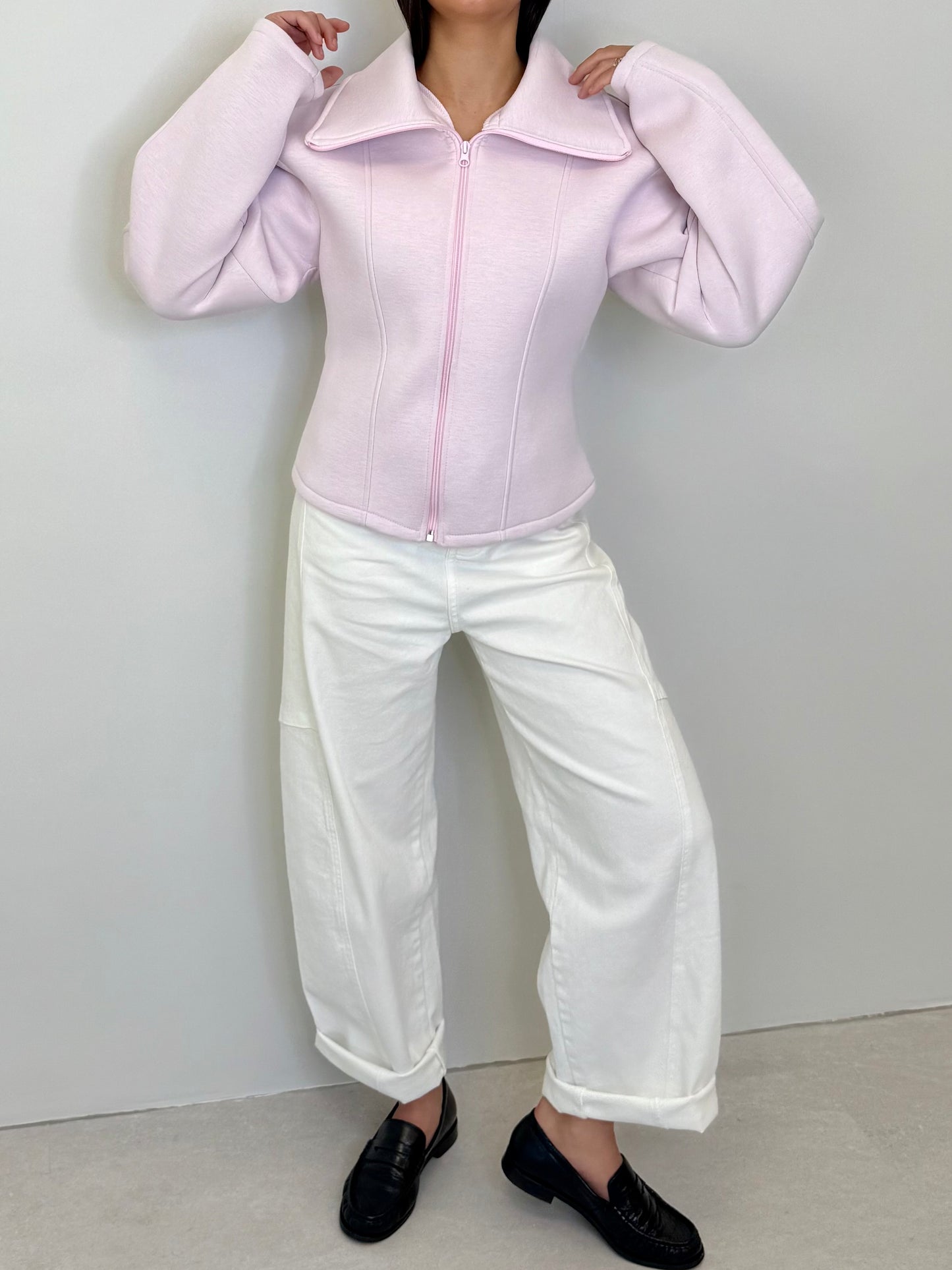 VESTE "GIULIA" ROSE PALE