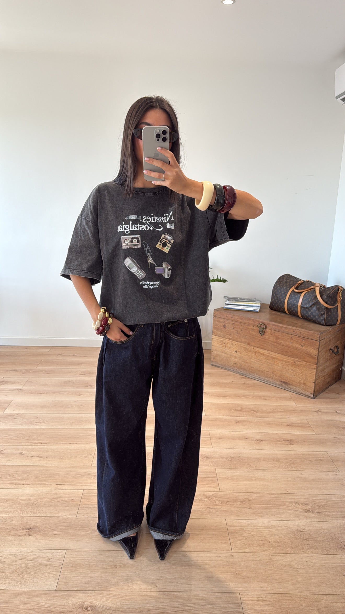 T-shirt oversize "Nineties nostalgie"