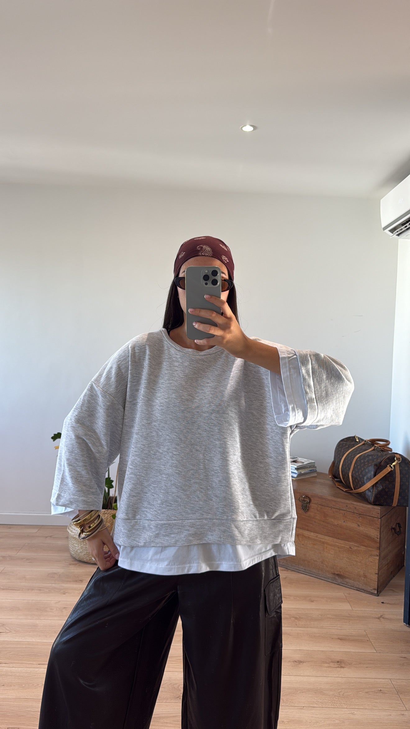 T-SHIRT GRIS "ESTHER"