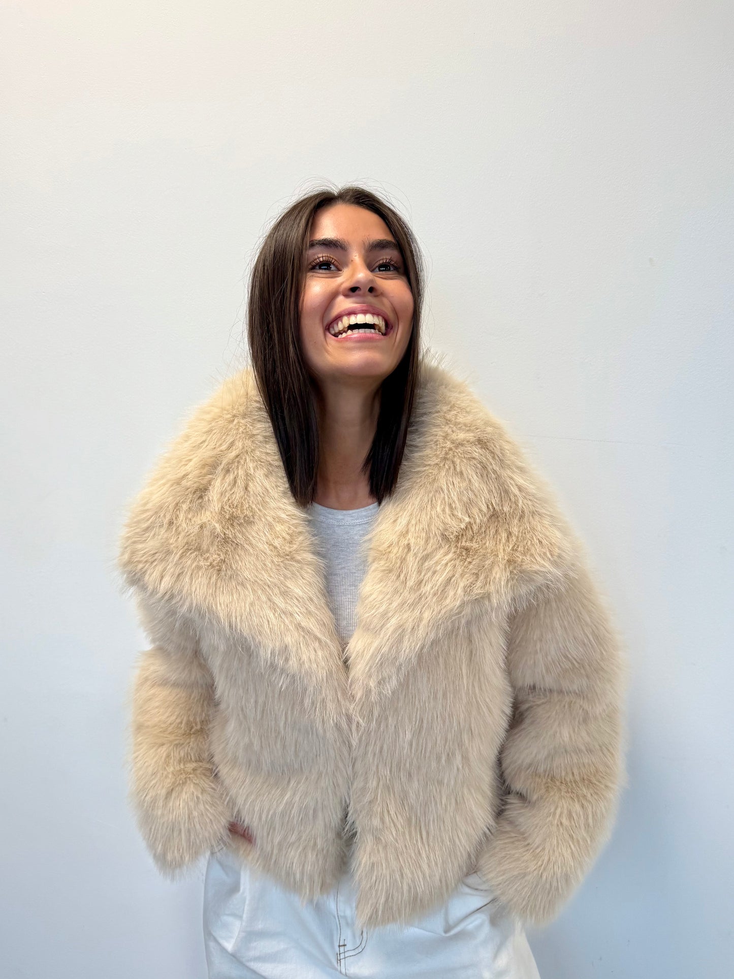 FOURRURE synthétique BEIGE