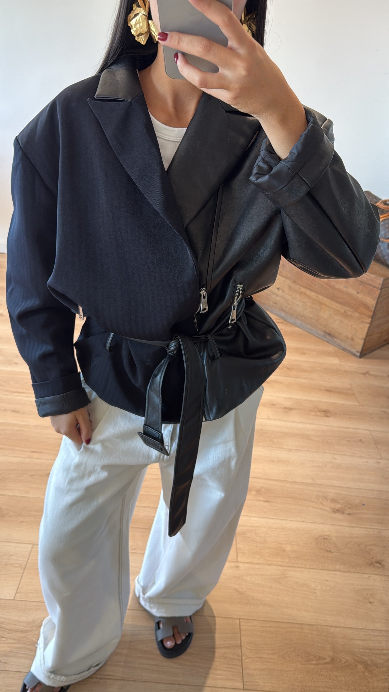 PERFECTO - BLAZER "CAM" en bi-matière