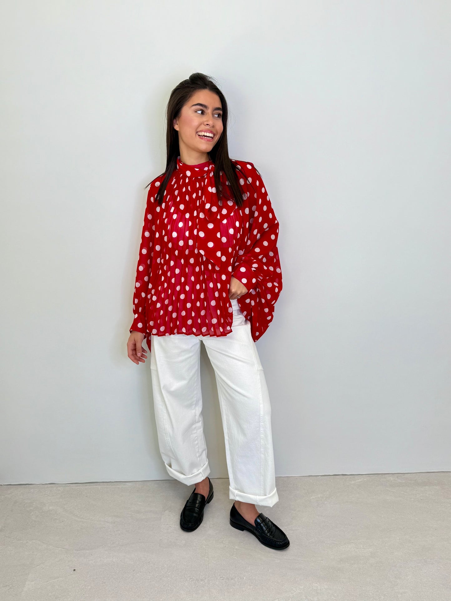 BLOUSE "LÉONIE" ROUGE