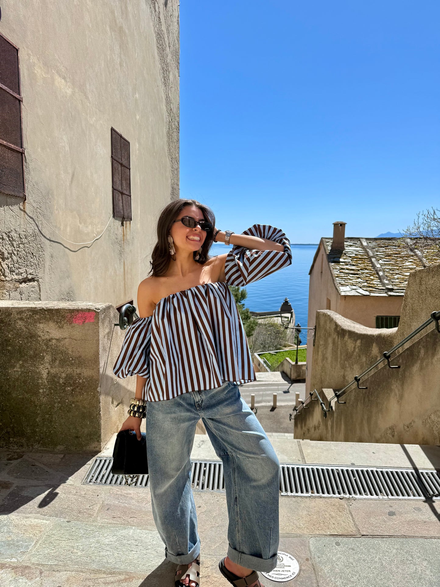 TOP « MAUD » CHOCOLAT