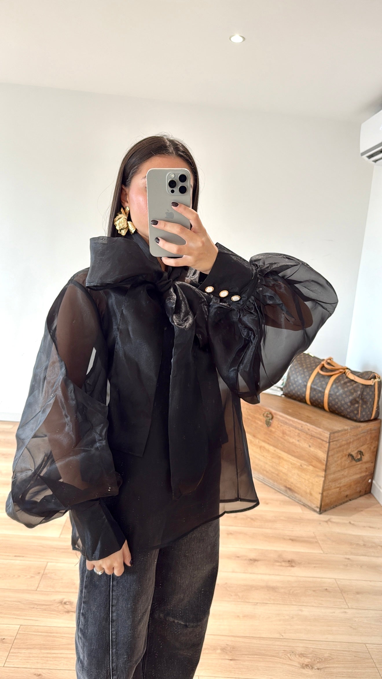 BLOUSE "MARIE" NOIRE