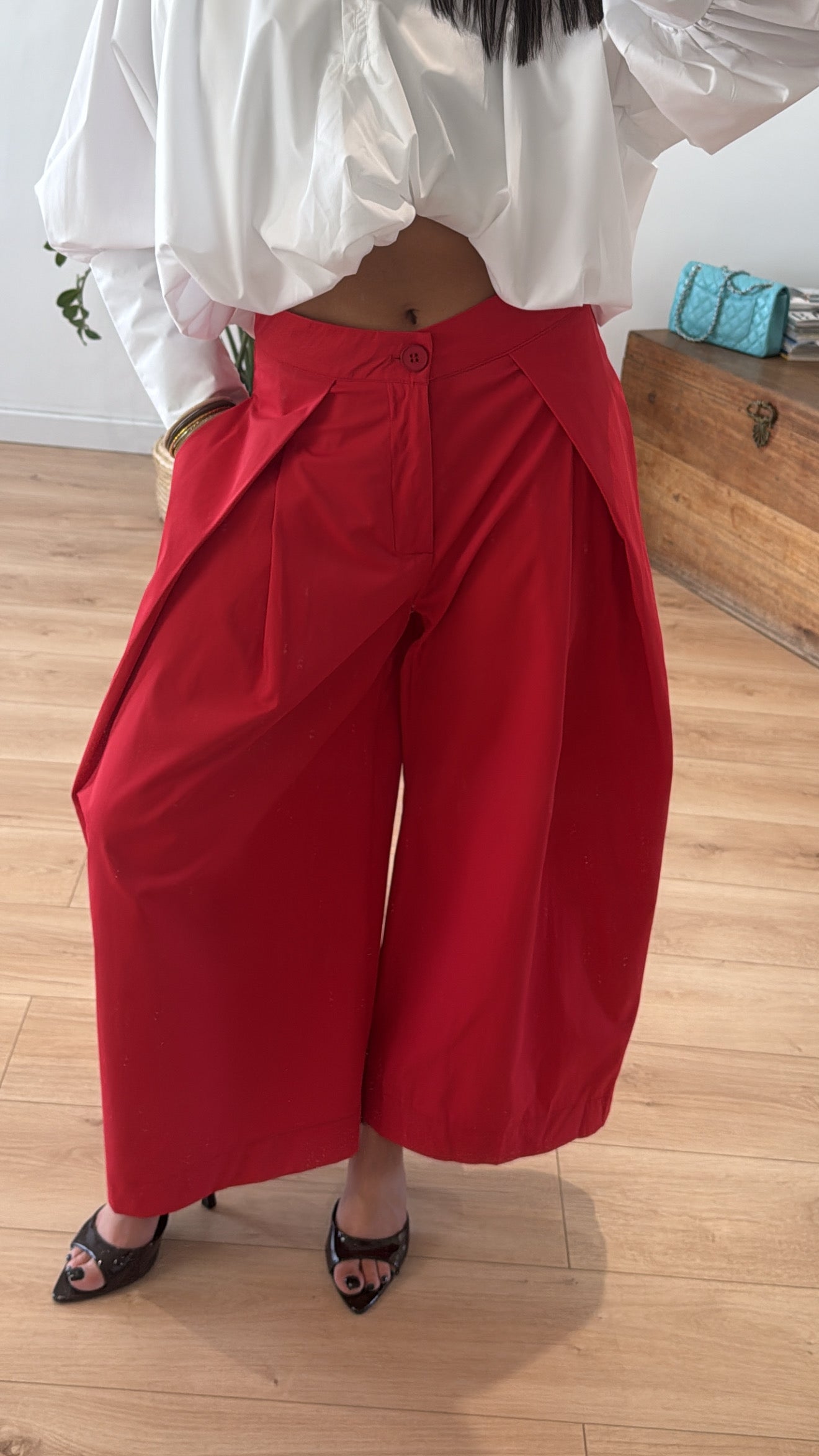 PANTALON "LUCILLE" ROUGE