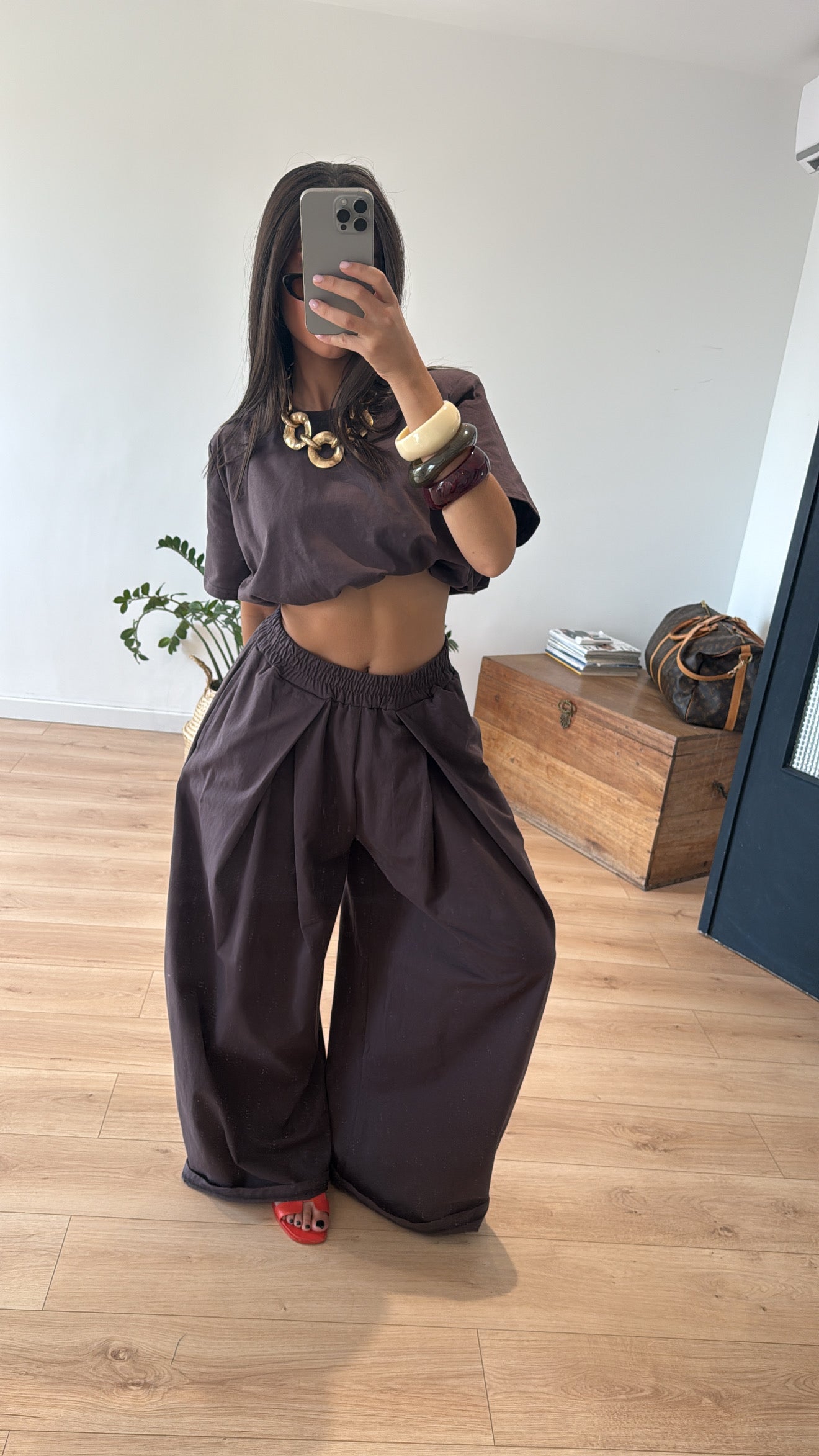 JOGGING "LOUISA" CHOCOLAT