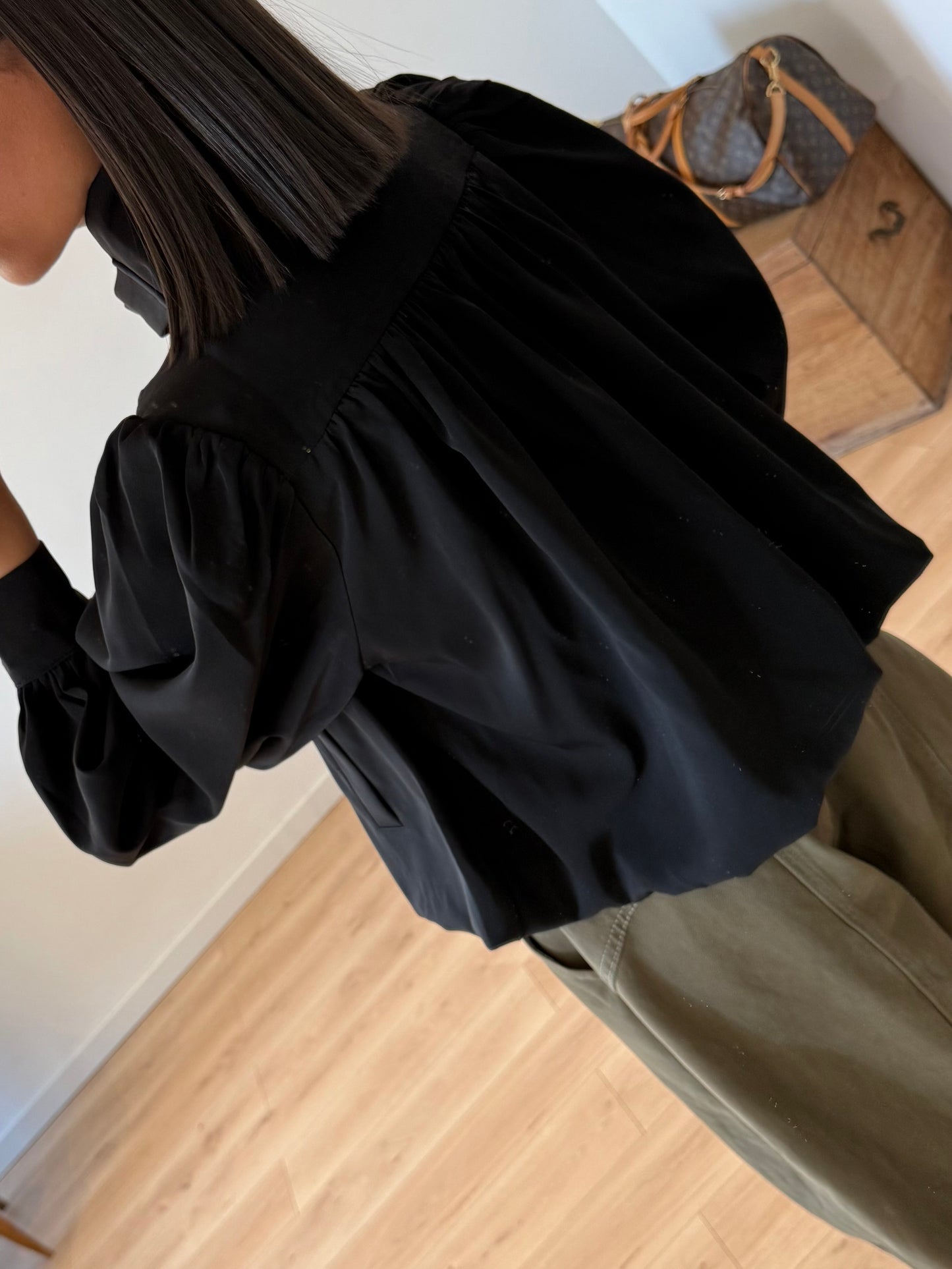 BLOUSE "IRIS" - NOIR