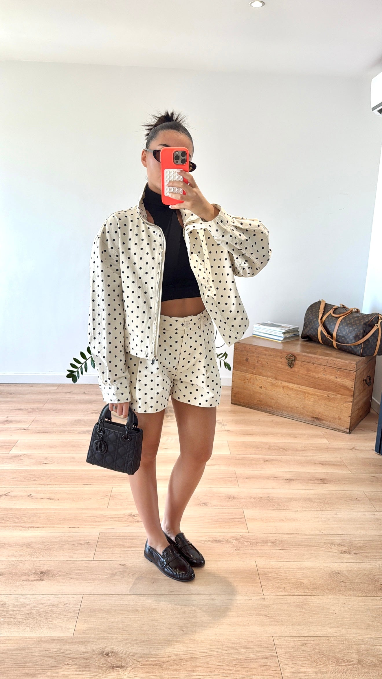 VESTE A POIS "LEONIE"