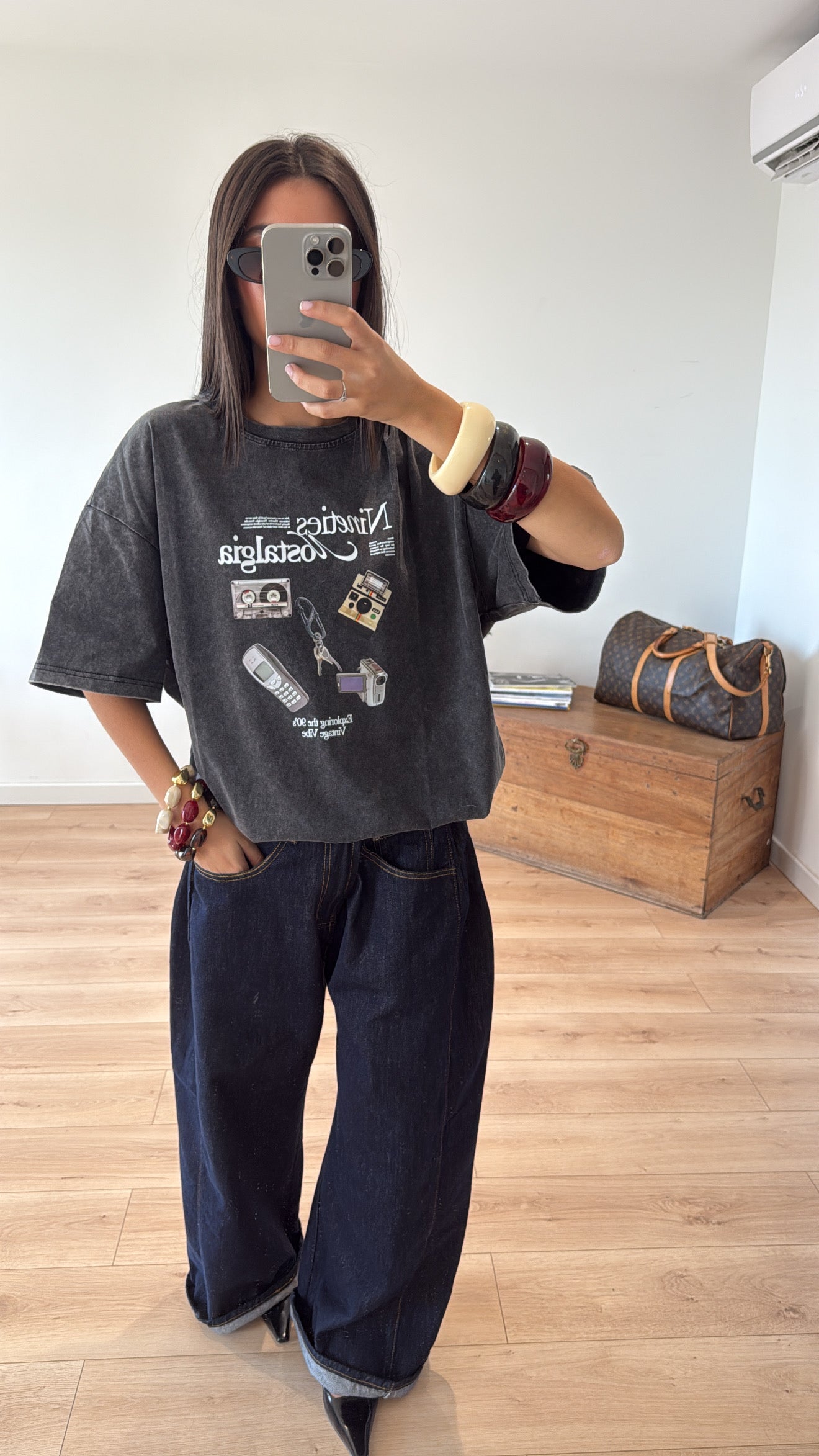 T-shirt oversize "Nineties nostalgie"
