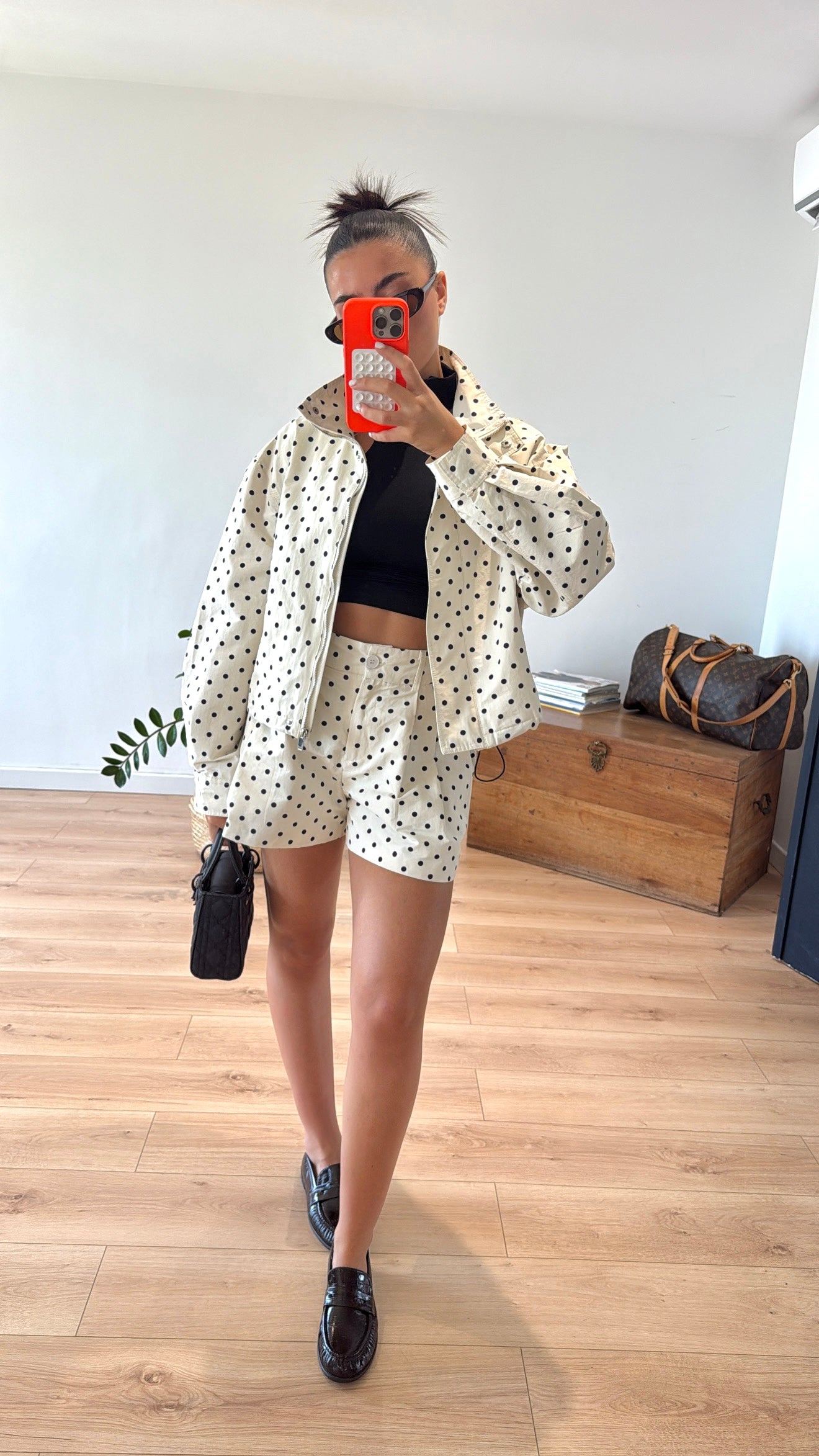 SHORT À POIS "LUNA"