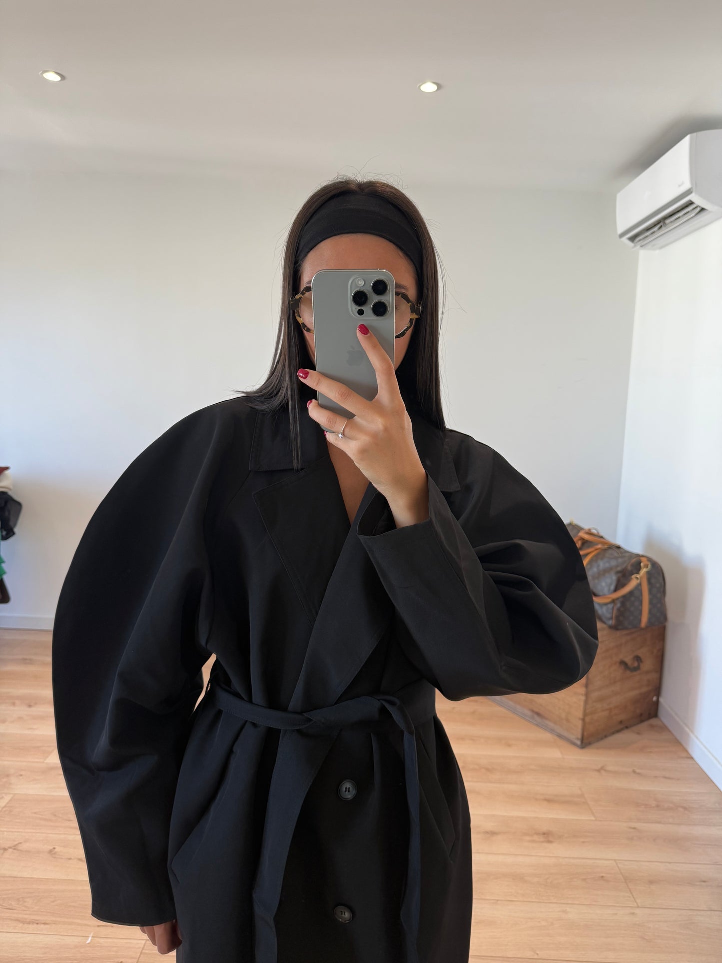 TRENCH "AMOR" NOIR