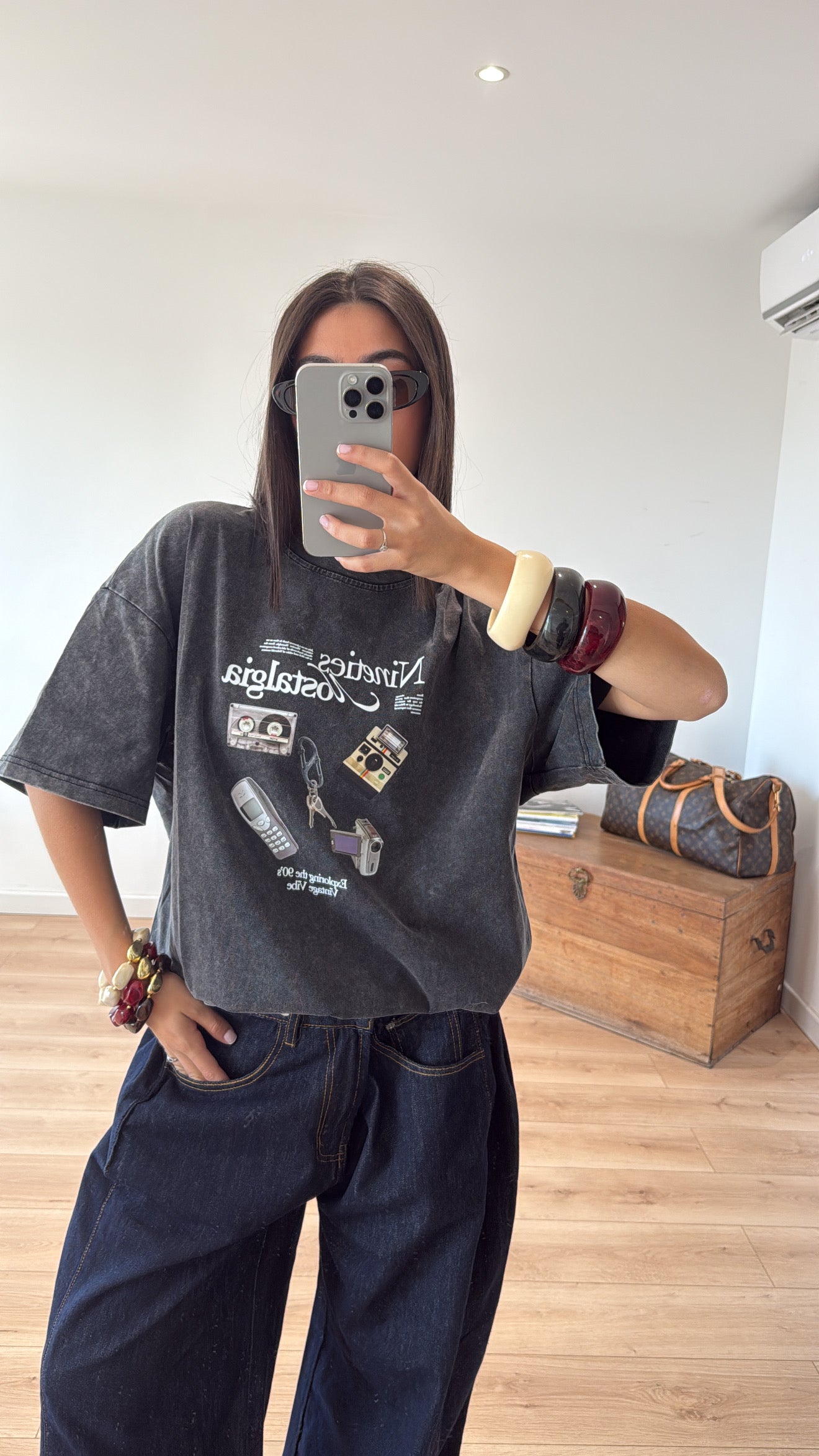 T-shirt oversize "Nineties nostalgie"