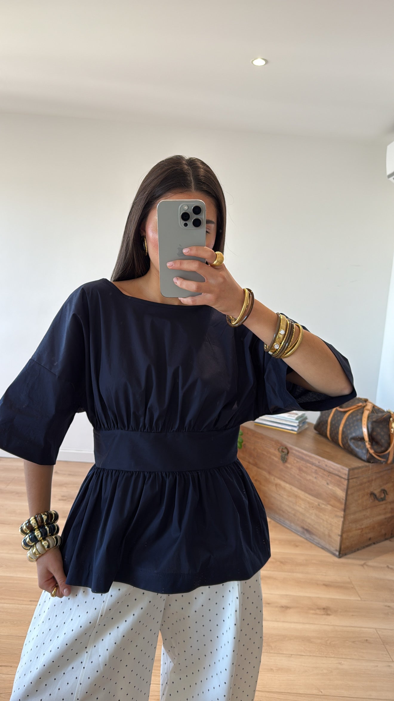 TOP BLEU MARINE « JULIANNE » PRÉ COMMANDE 27/04