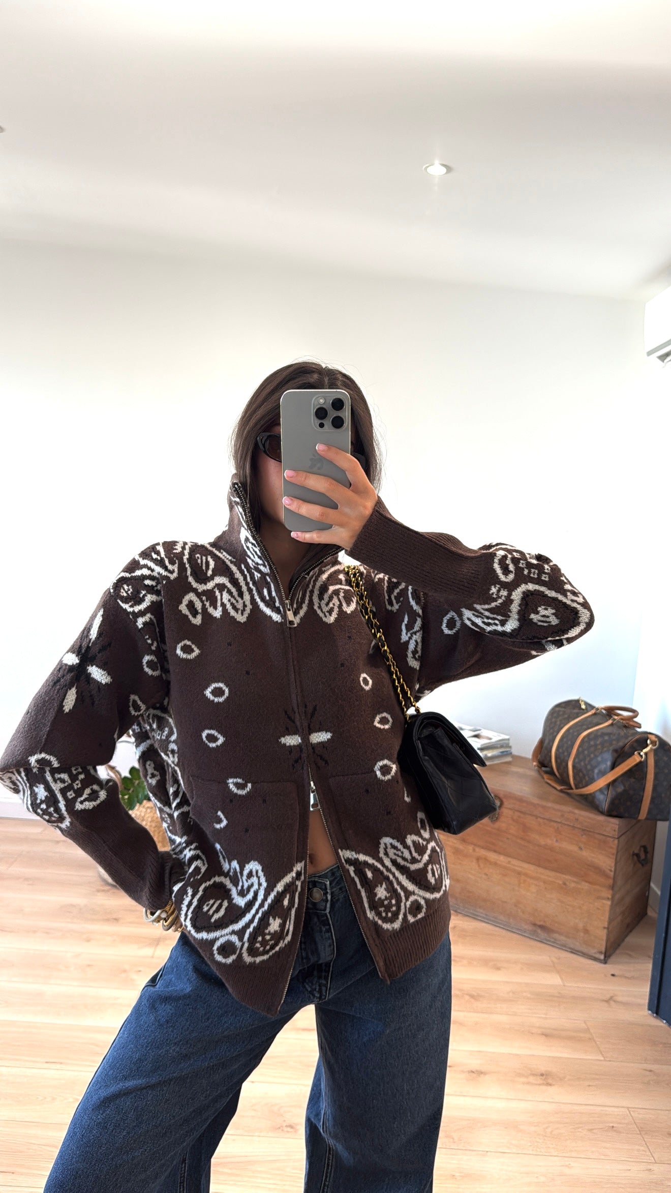GILET CHOCOLAT "NOA"