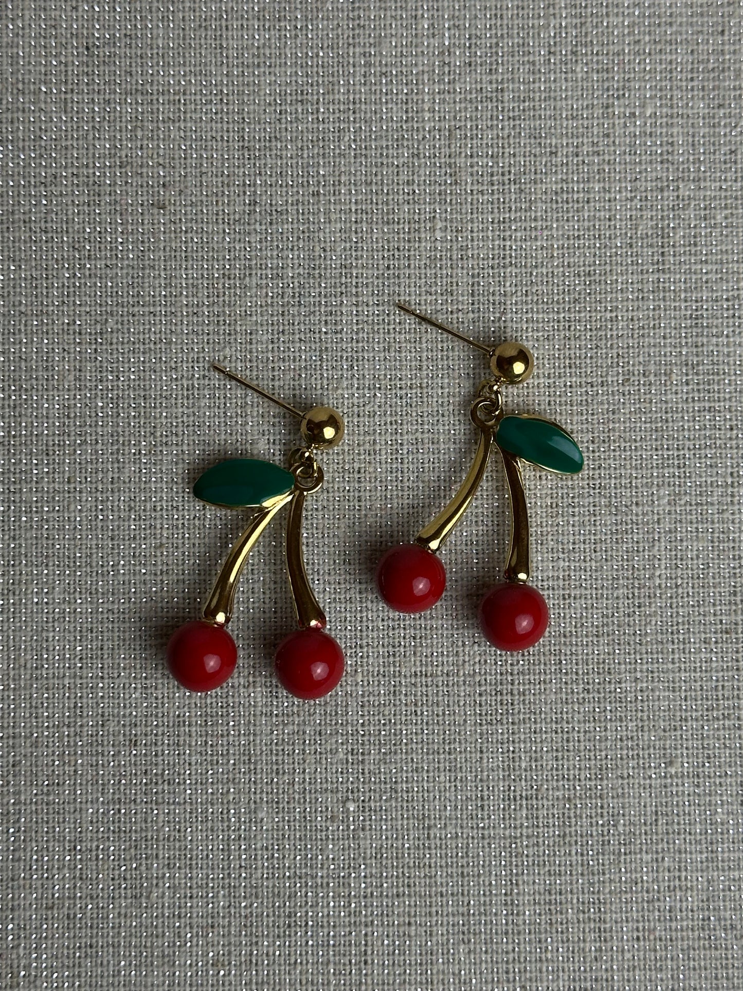 Boucles d’oreilles « Cerise »