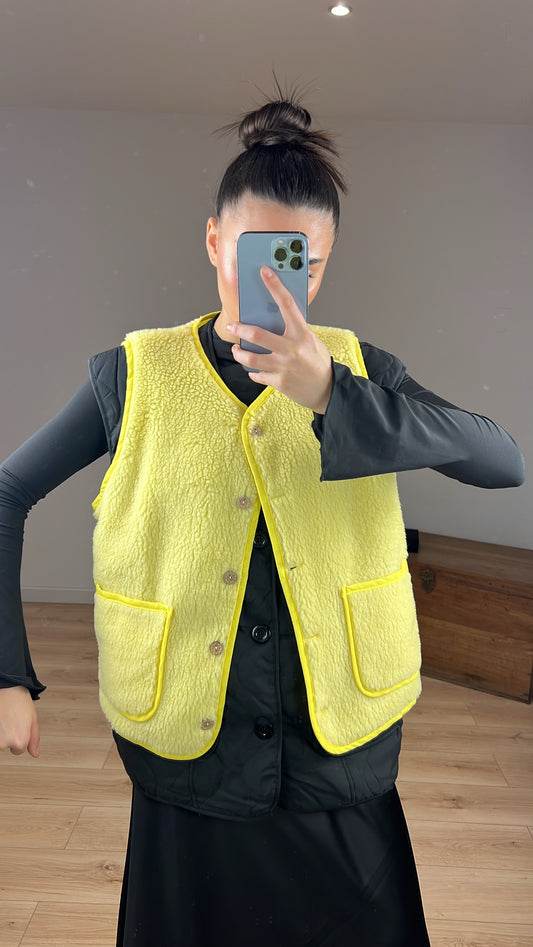 Gilet "Marlène" sans manches JAUNE