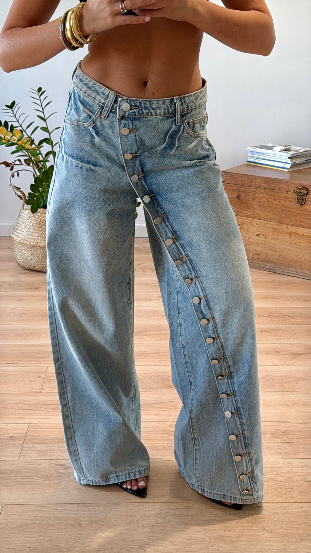 JEAN "RAQUEL" BLEU CLAIR pré commande 27 aout