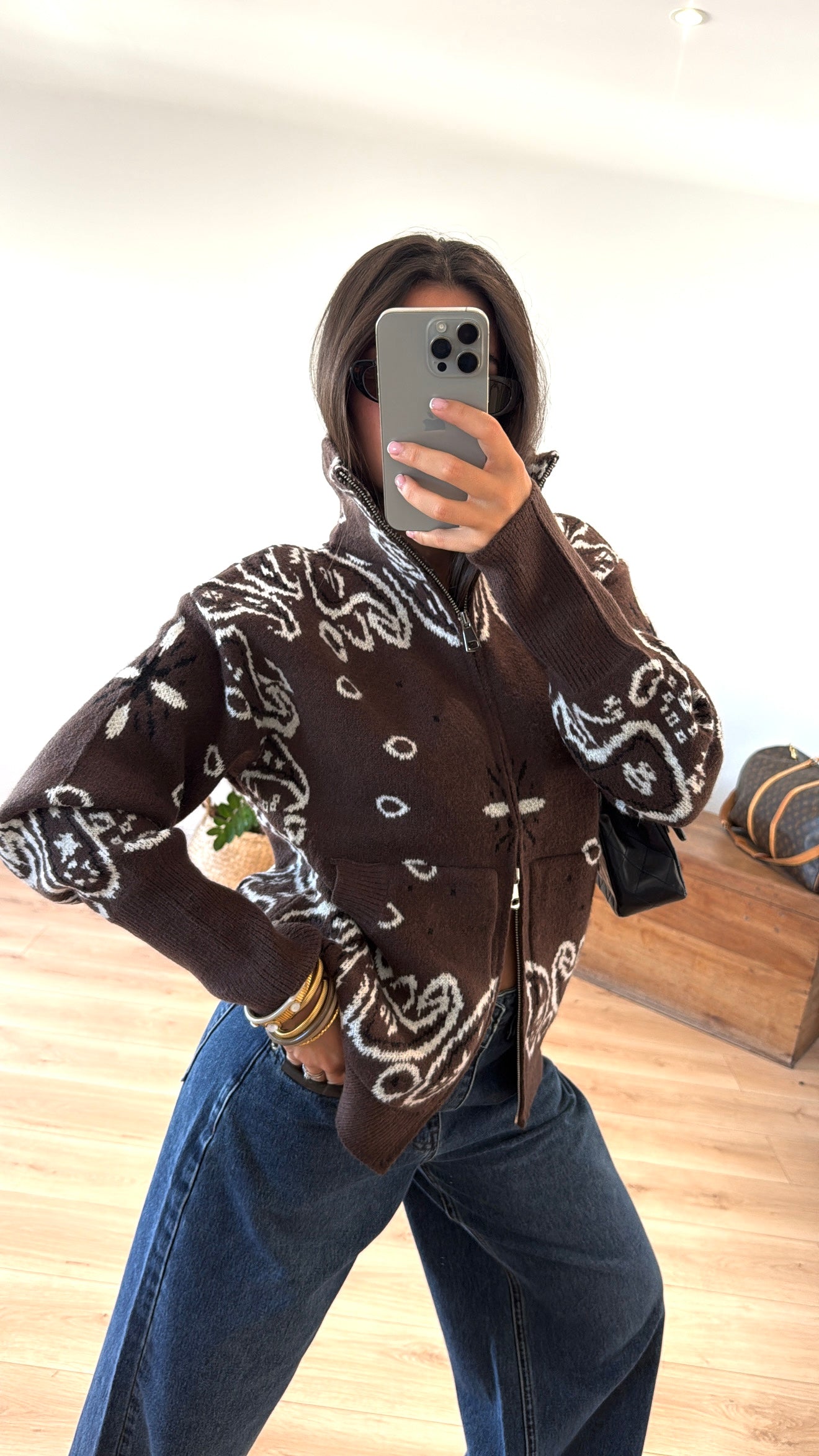GILET CHOCOLAT "NOA"