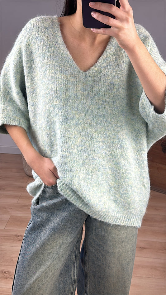 Pull « maho » turquoise Vente privée