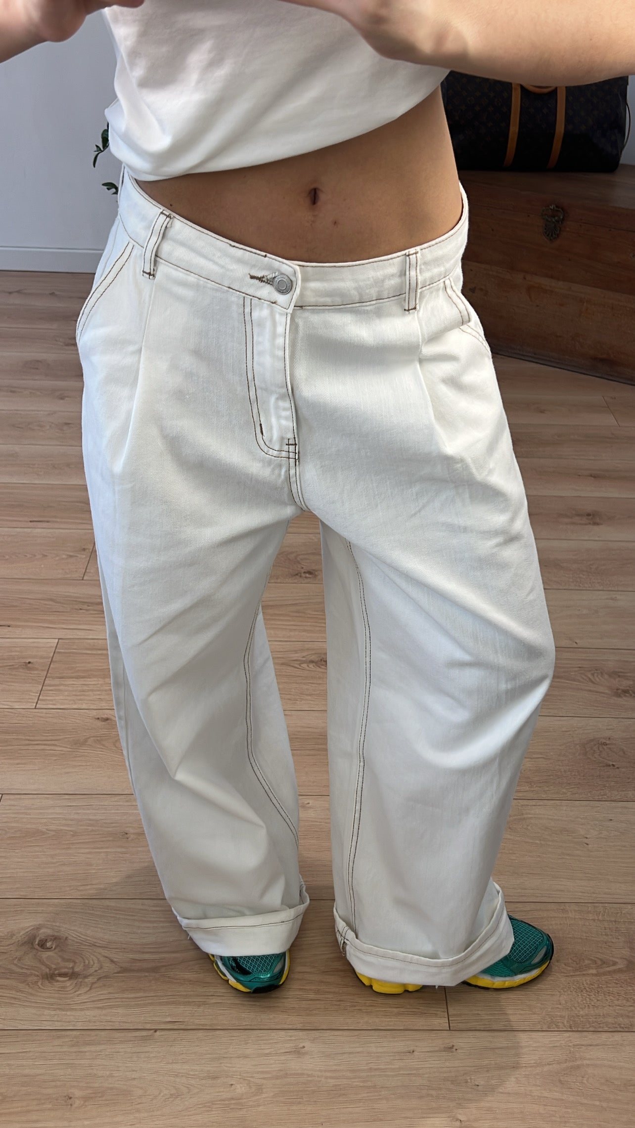 Pantalon "Manoa" BLANC