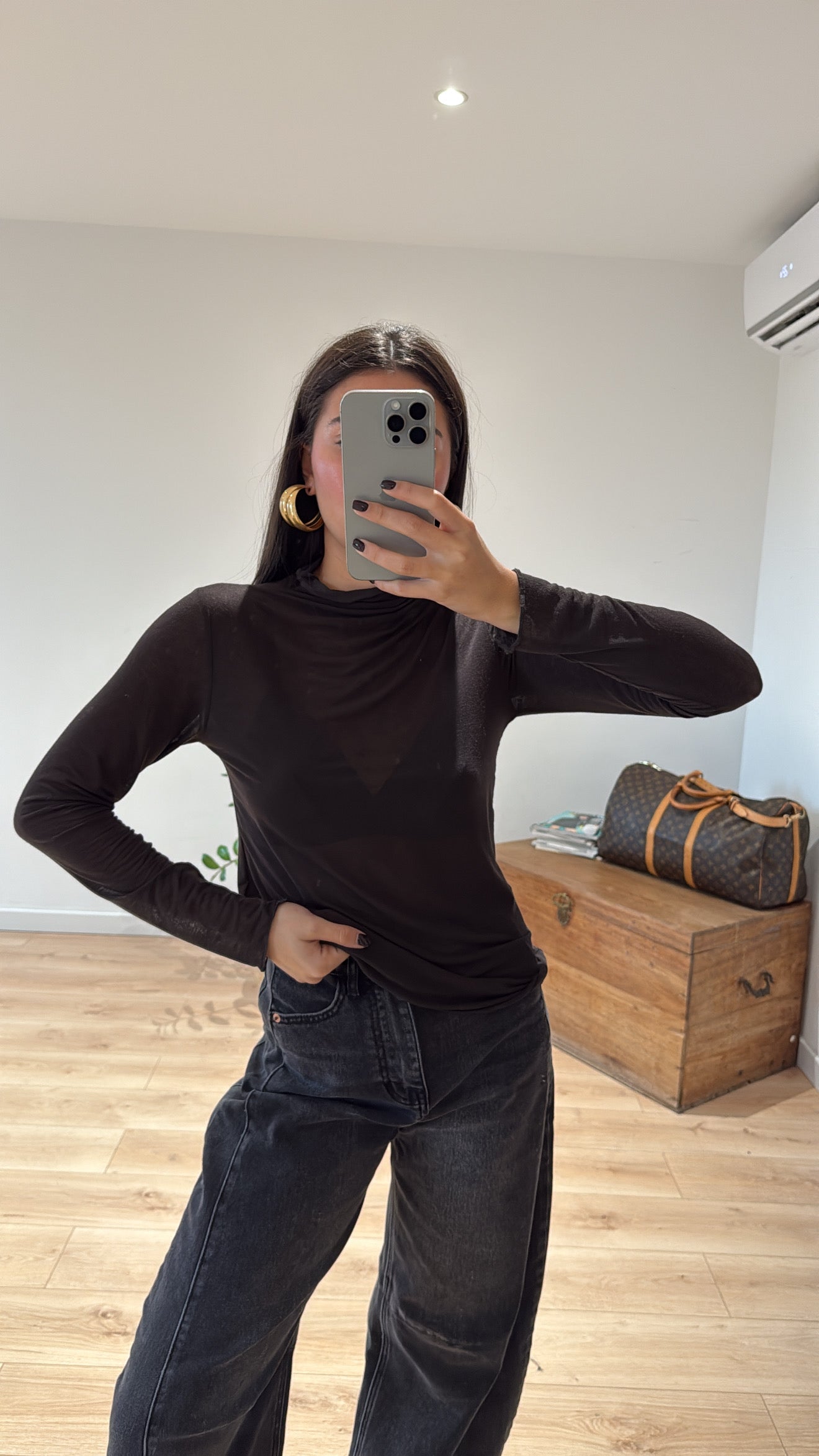 HAUT "MARYLOU" CHOCOLAT