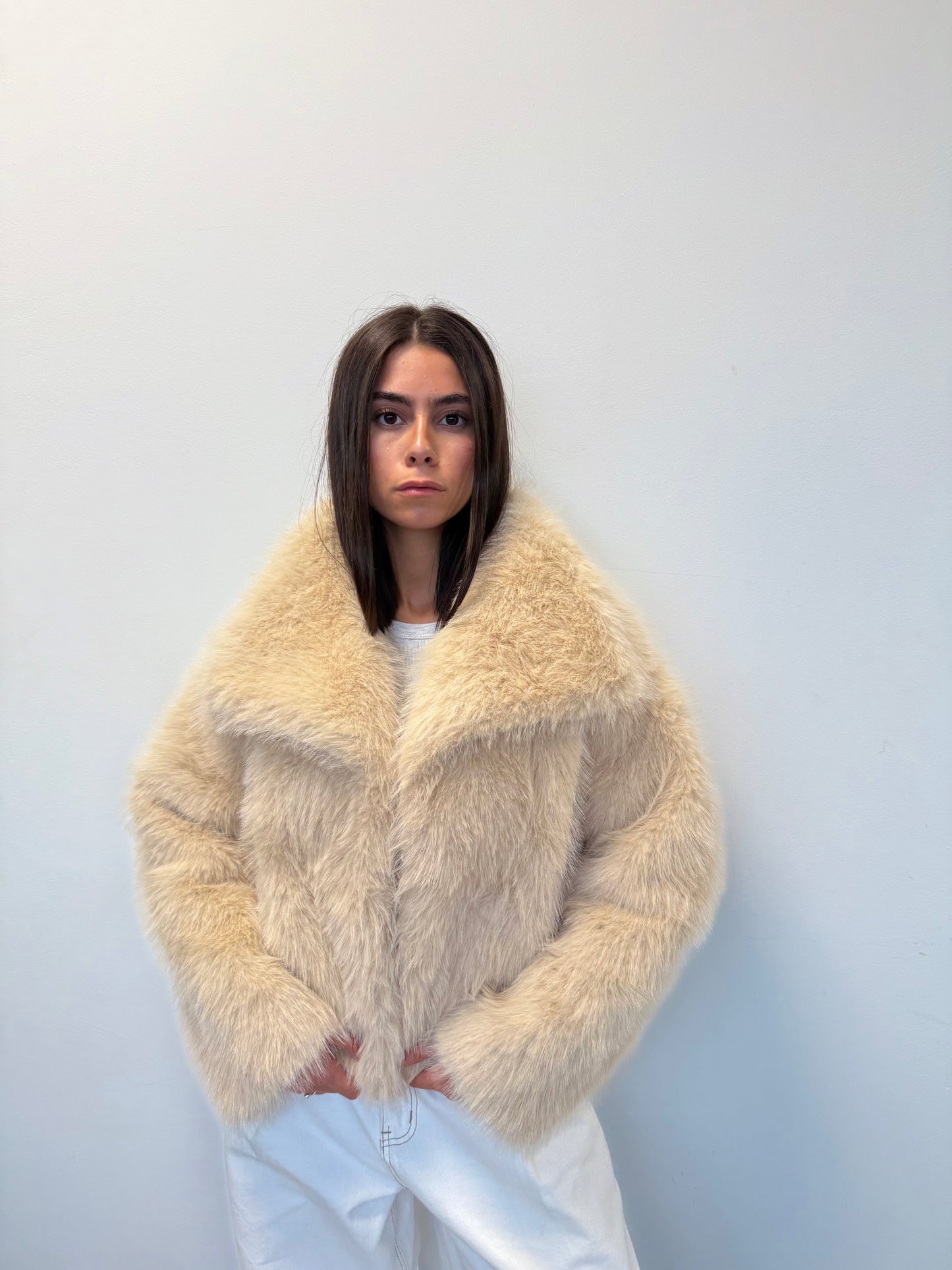 FOURRURE synthétique BEIGE
