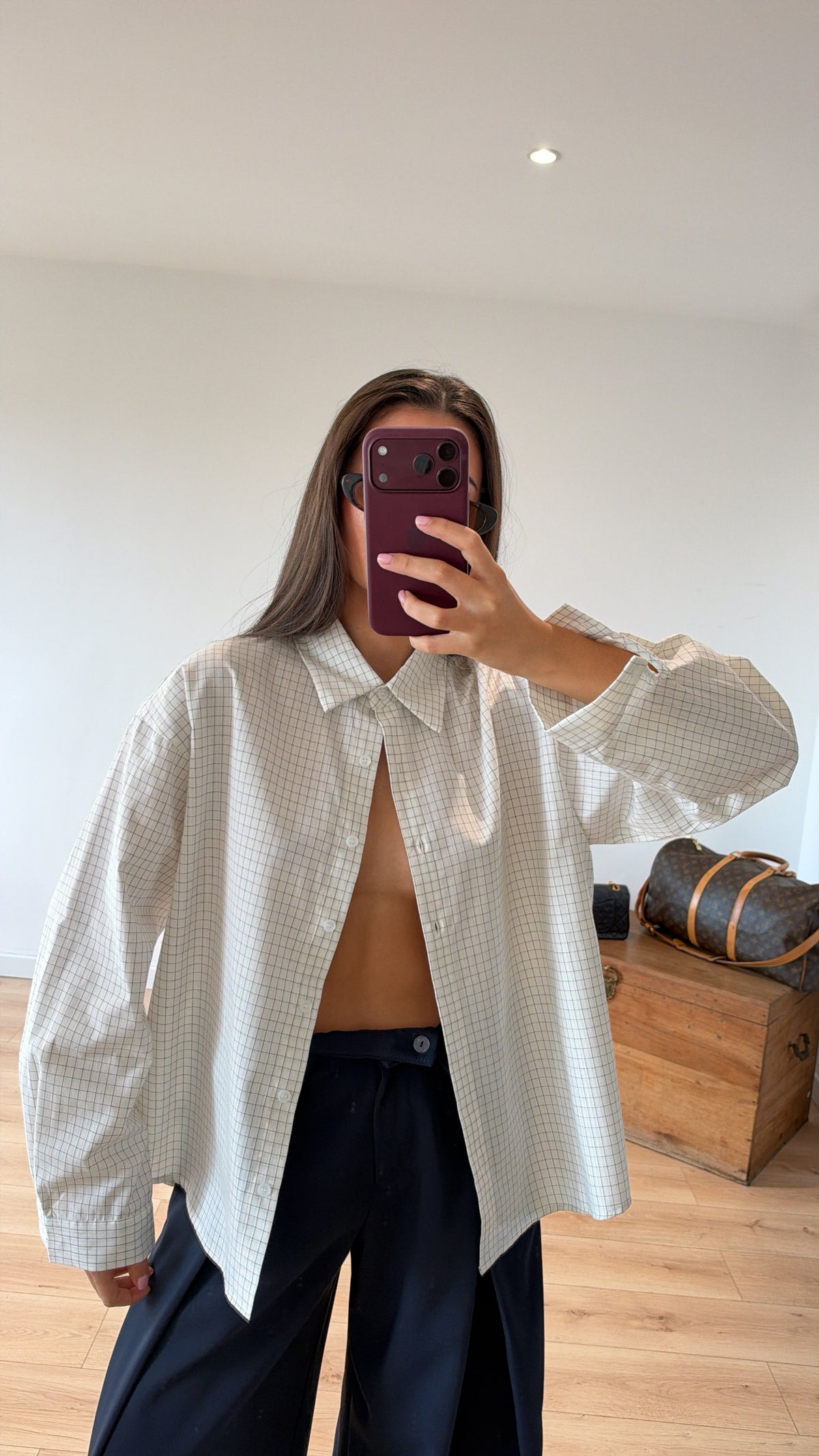 CHEMISE "ASTRID" À CARREAUX PRÉ COMMANDE 09/10