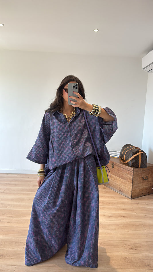 ENSEMBLE VIOLET « PAOLA » PRÉ COMMANDE 18/05