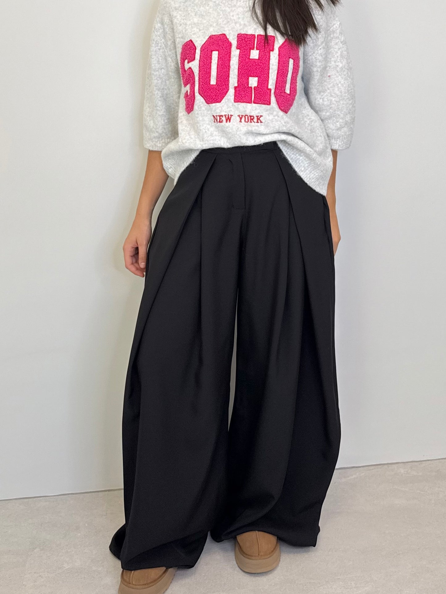 PANTALON "CÉLIA" NOIR