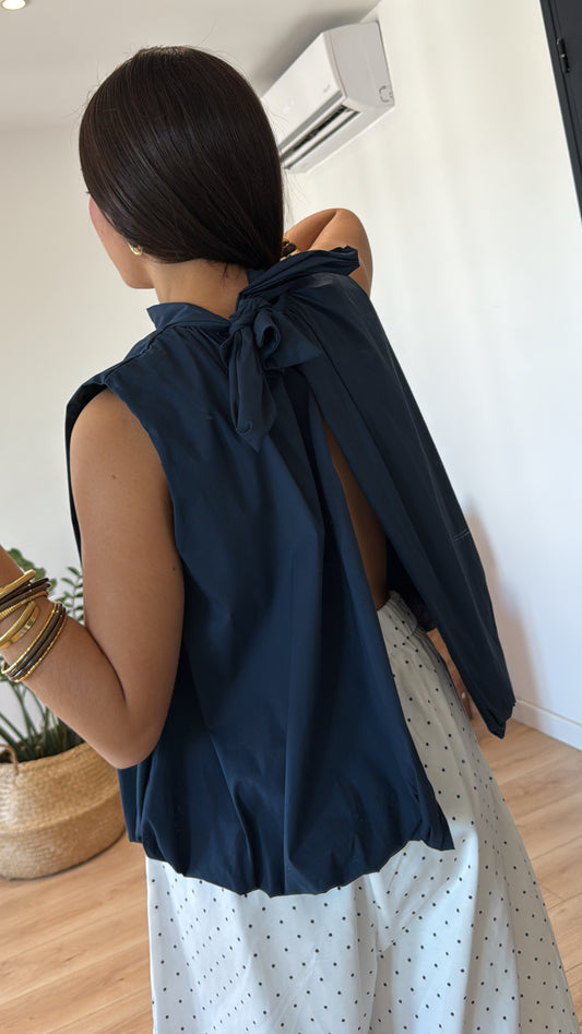 BLOUSE BLEU « REBECCA »