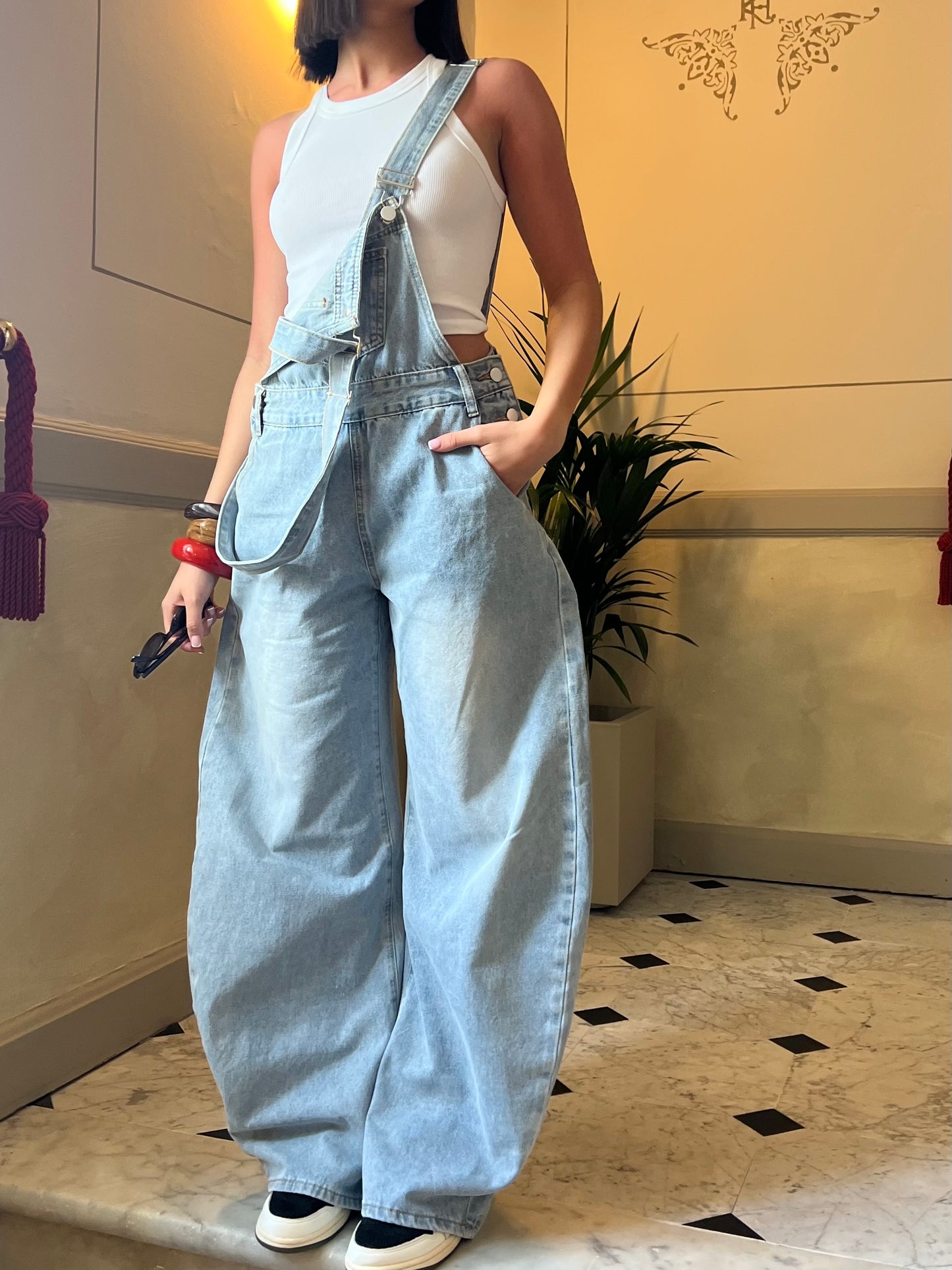 Salopette "Azia" Bleu