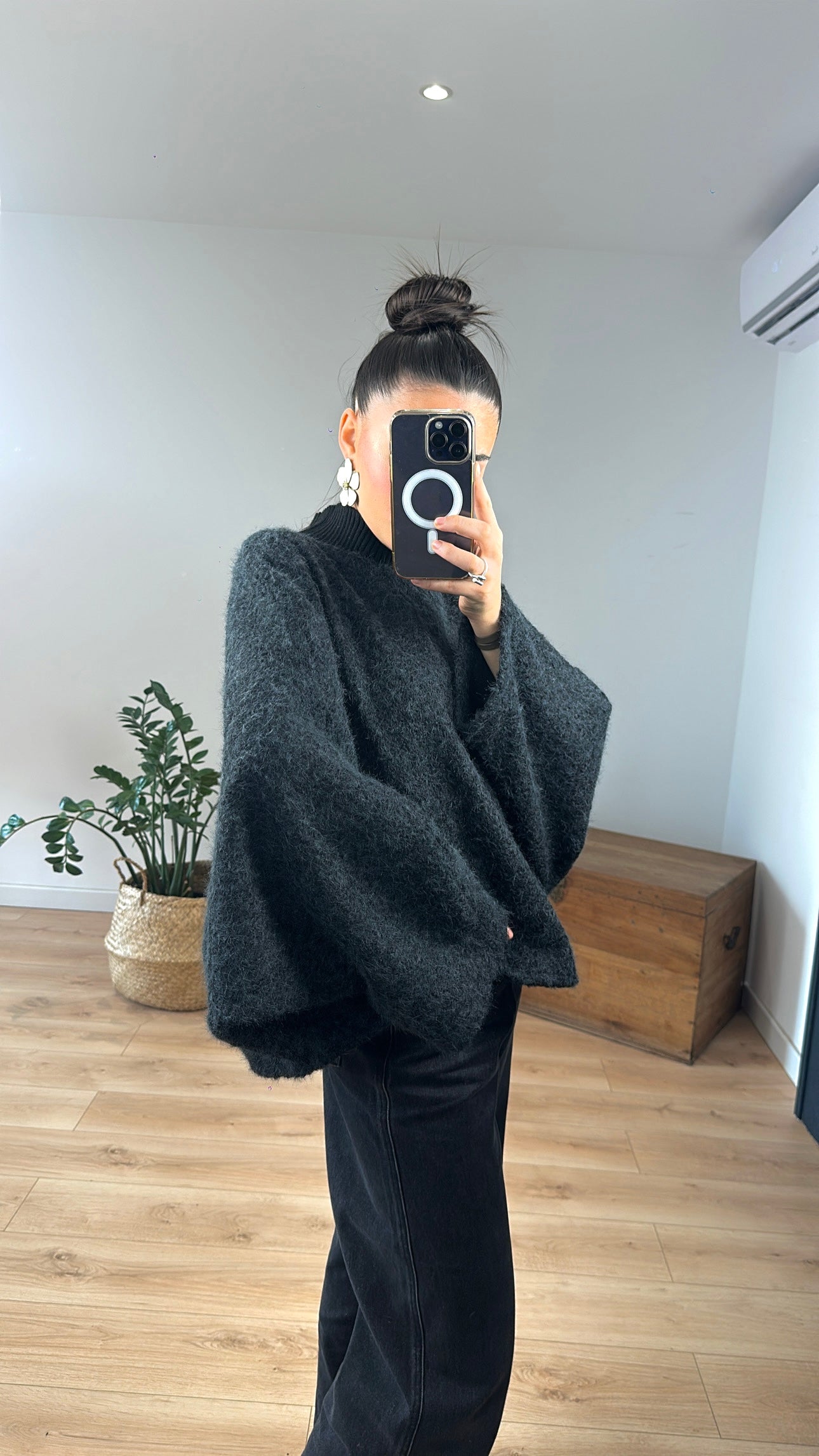 Pull Cape « Romy » NOIR