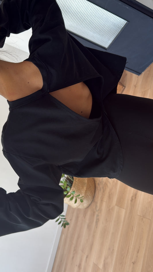 T SHIRT NOIR  "JULIETTE"
