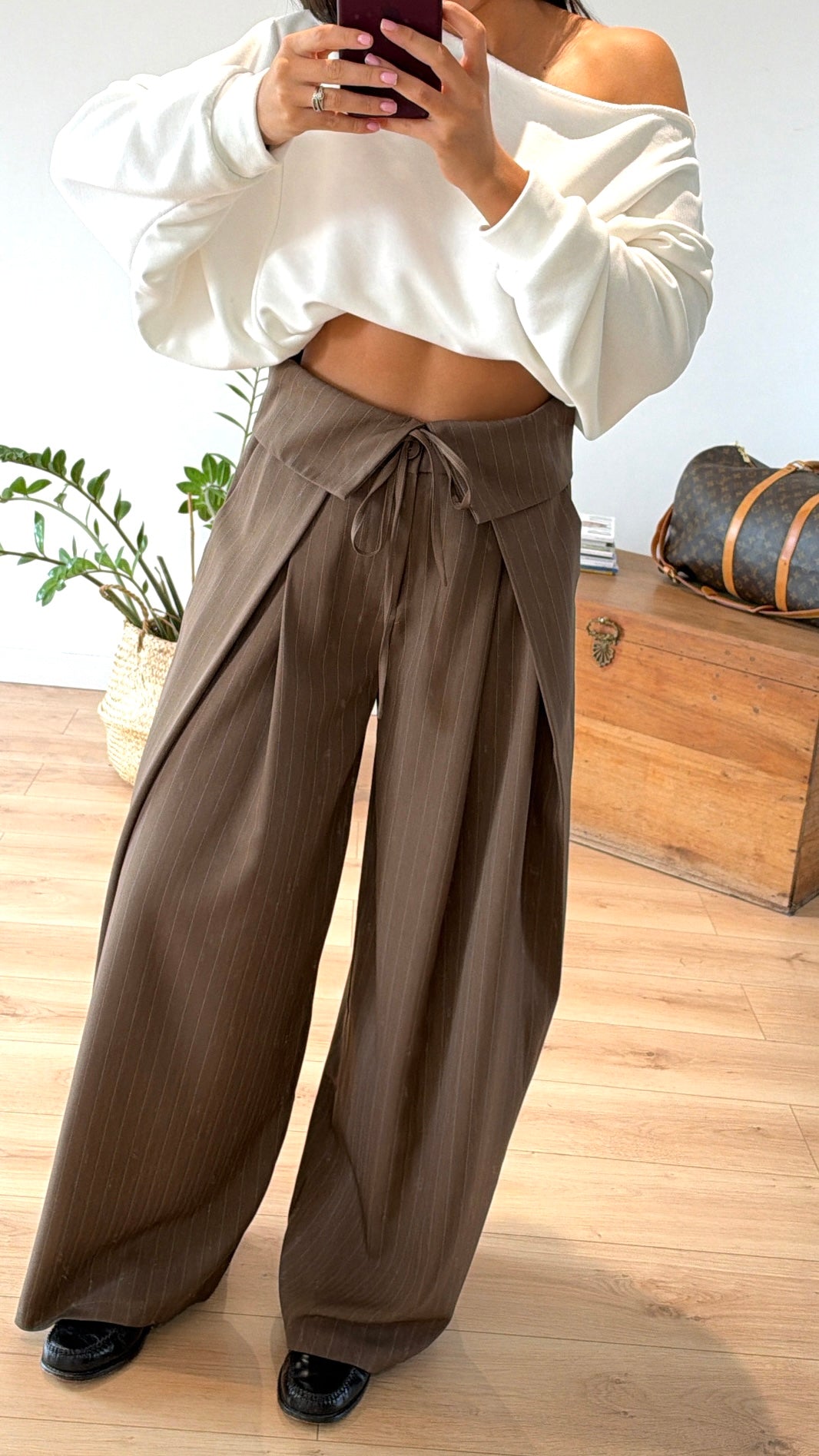 PANTALON "FLAVIE" À RAYURES TAILLE S PRÉ COMMANDE 10jours