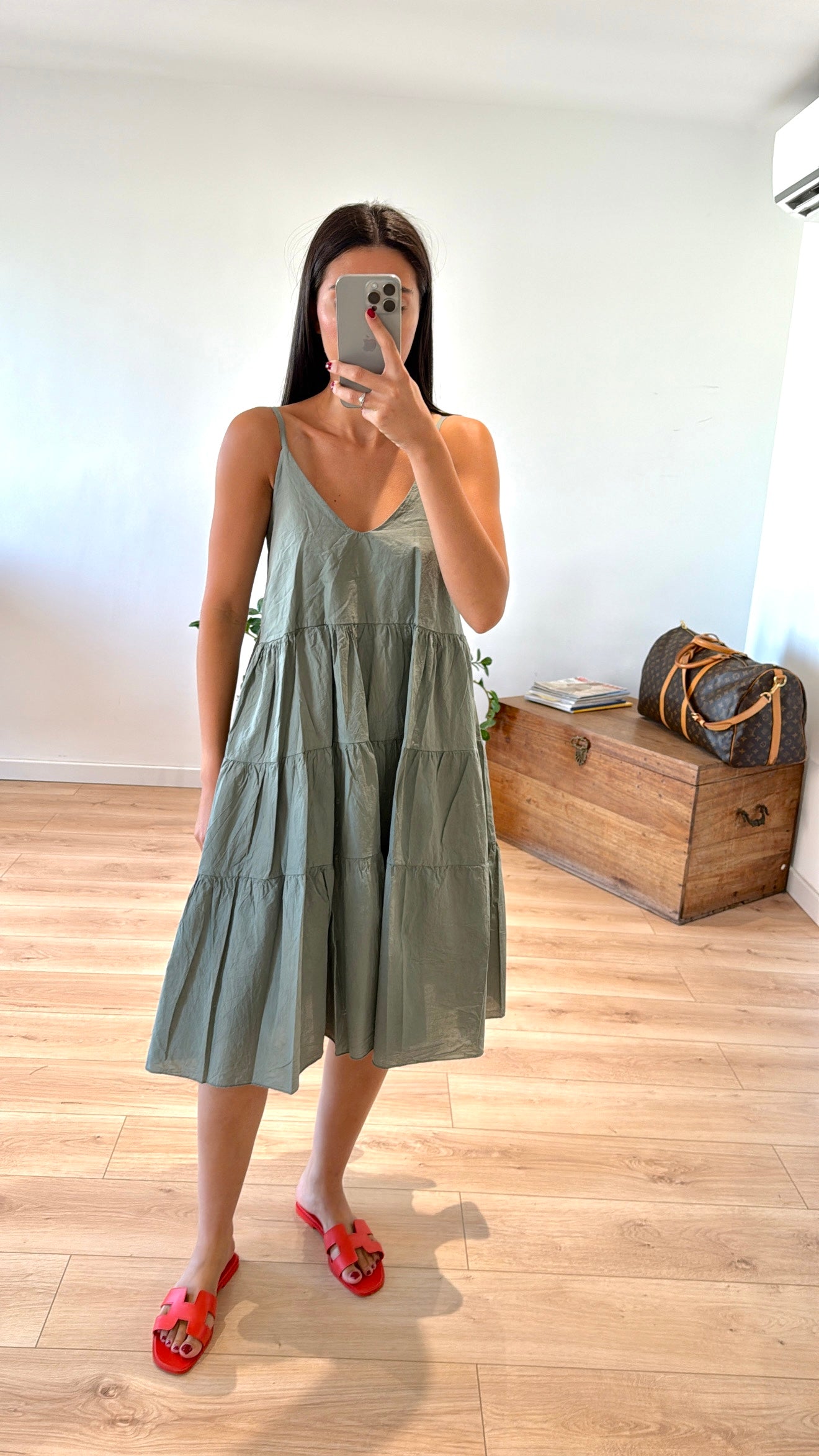 ROBE COURTE "CHIARA" - À VOLANTS