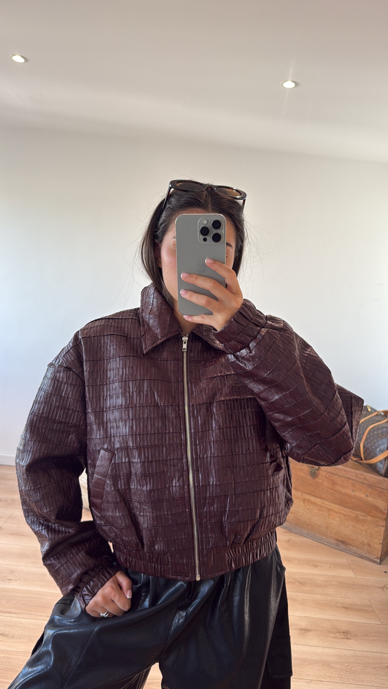 VESTE "HANNAH" BORDEAUX