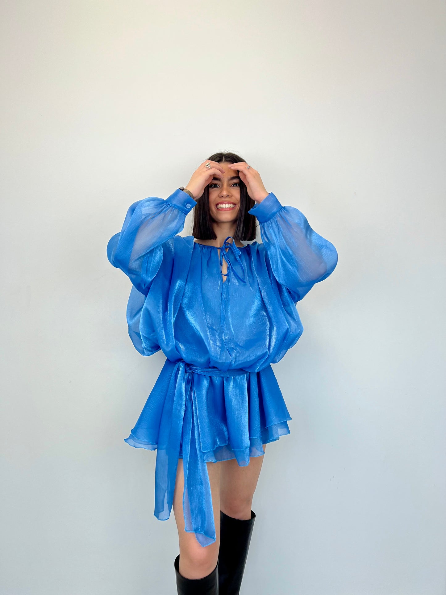 Robe « MEI »bleu ciel