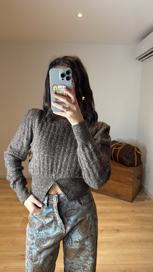 PULL "ILIANA" CHOCOLAT