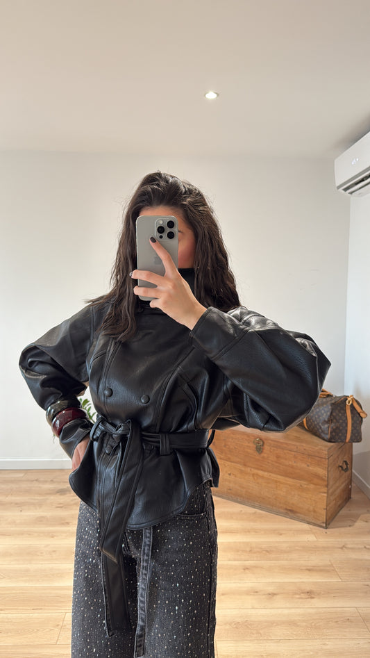 VESTE "JULIETTE" SIMILI CUIR