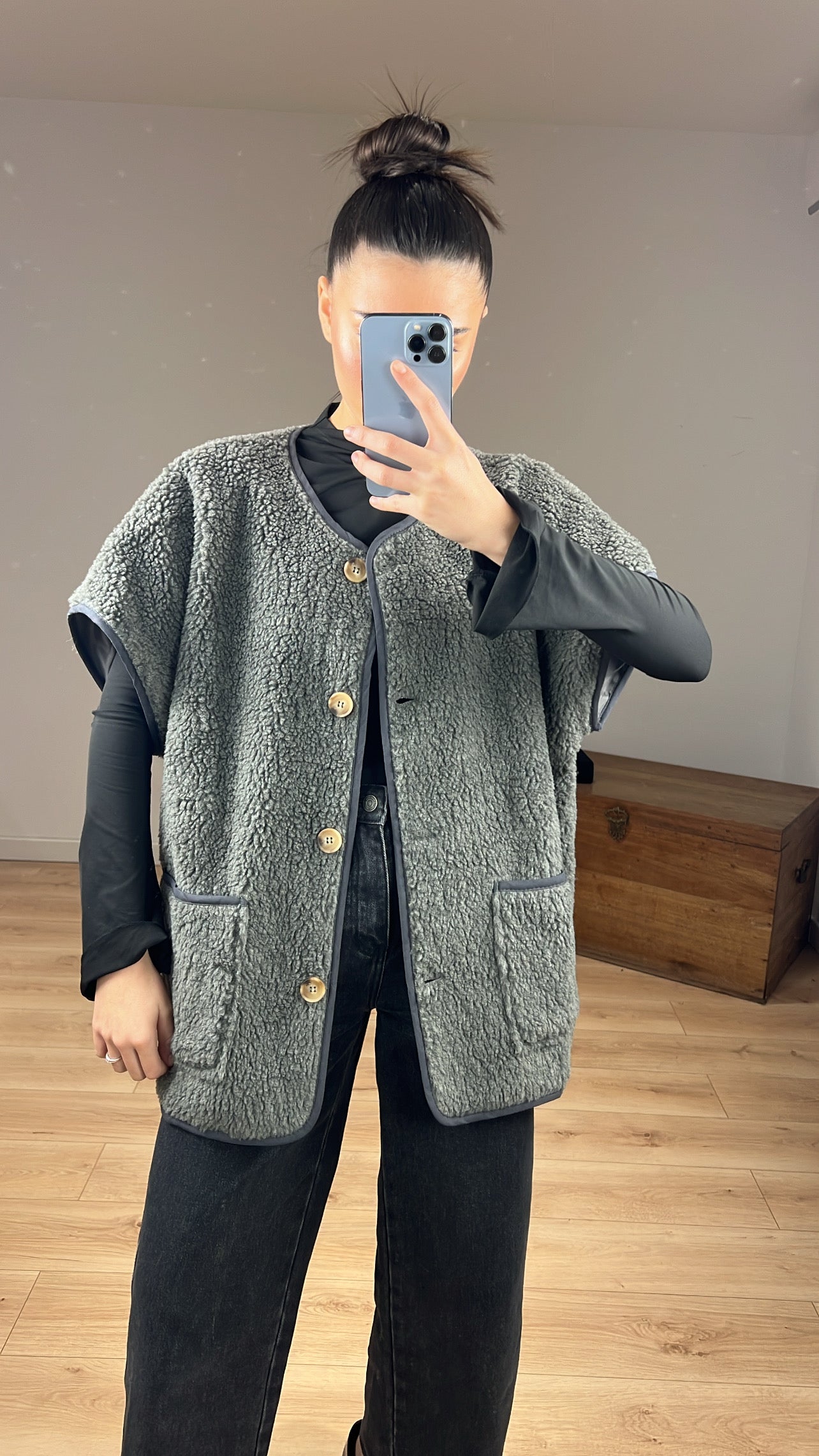 Gilet « Kymberle » sans manches GRIS