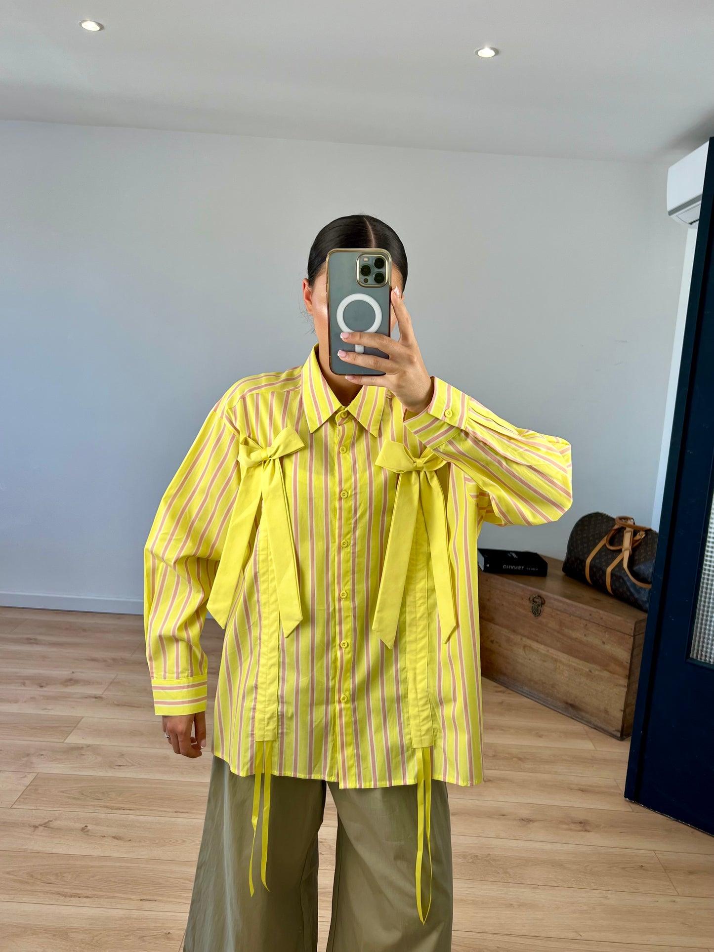 Chemise "Faustine" Jaune à rayures