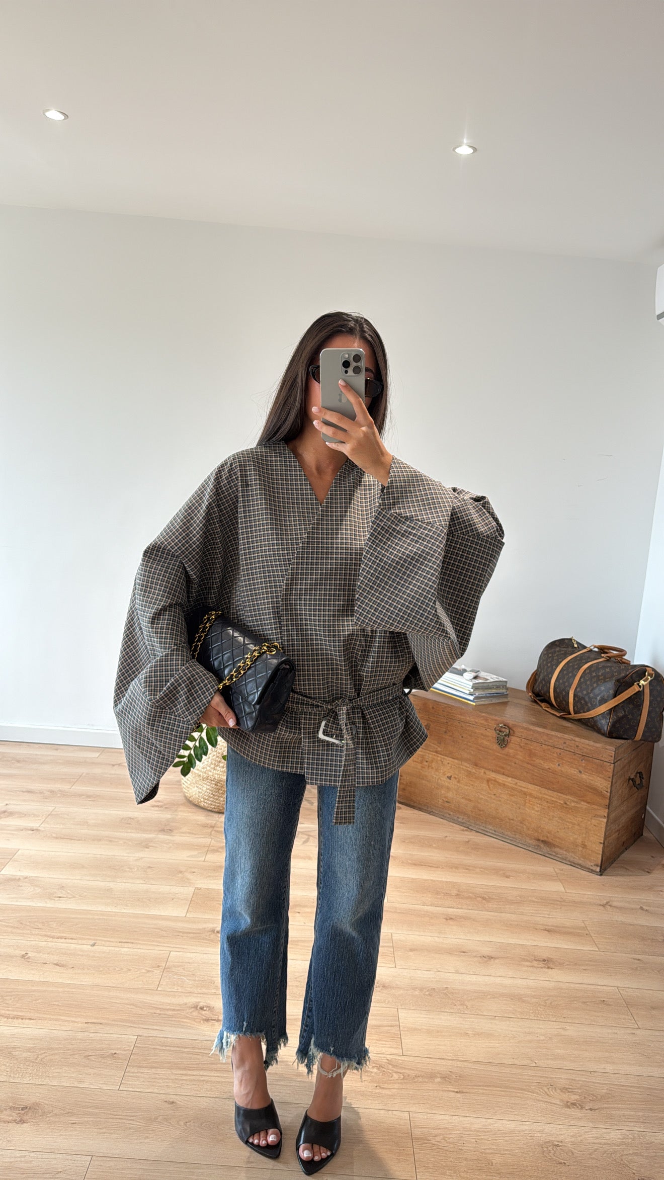 VESTE "HANNAH" CARREAUX
