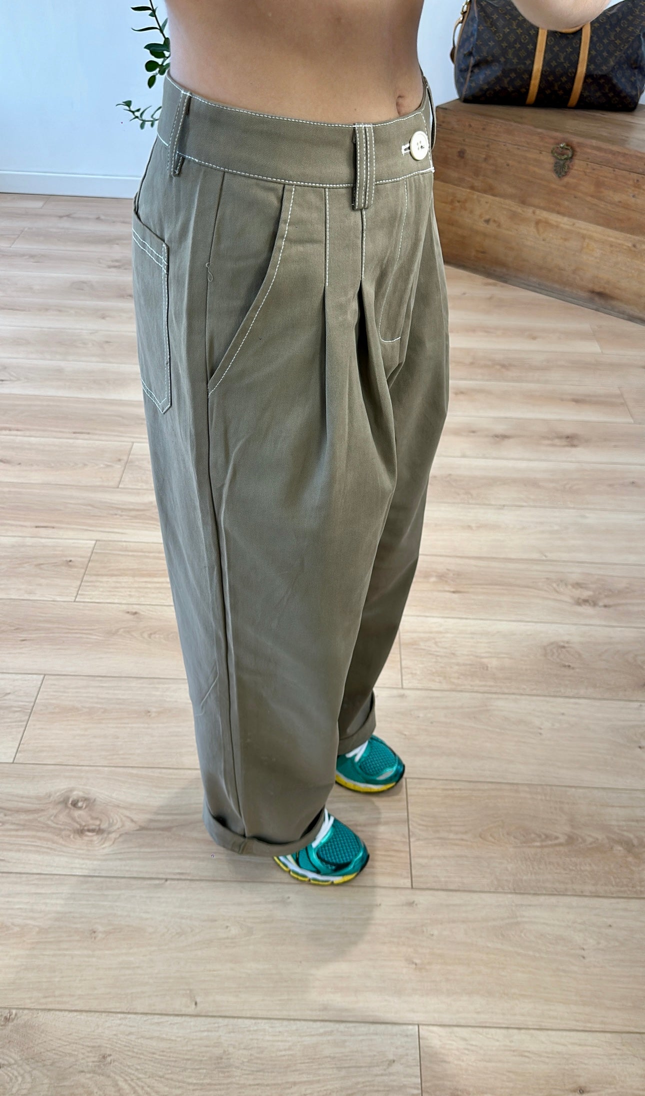 Pantalon Kaki « Louna »