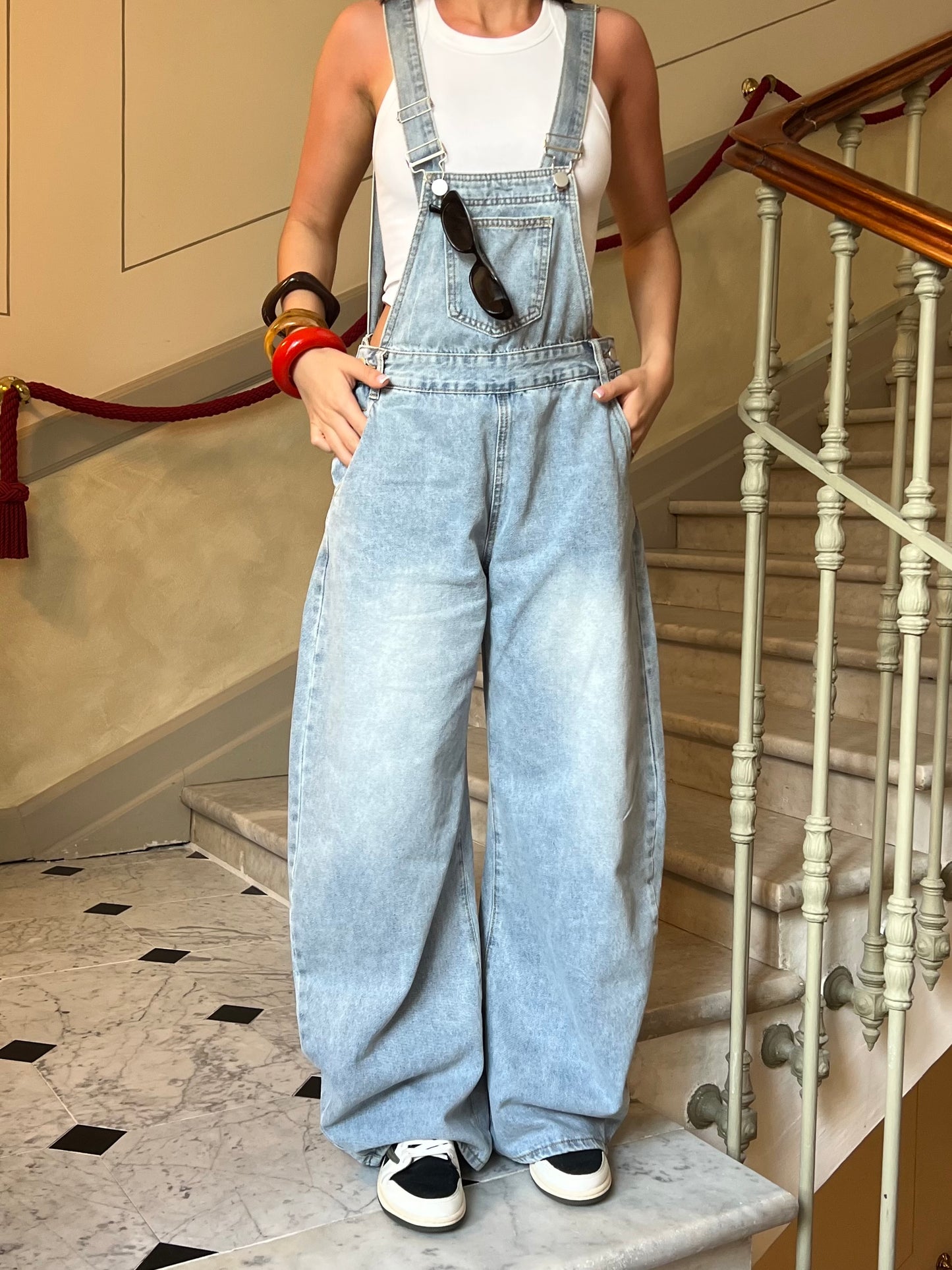 Salopette "Azia" Bleu