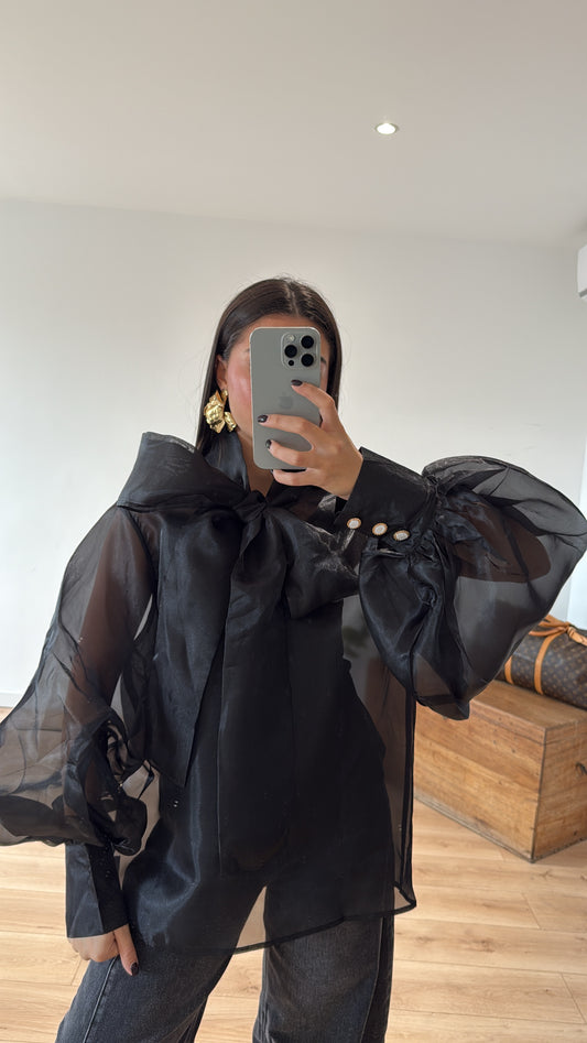 BLOUSE "MARIE" NOIRE