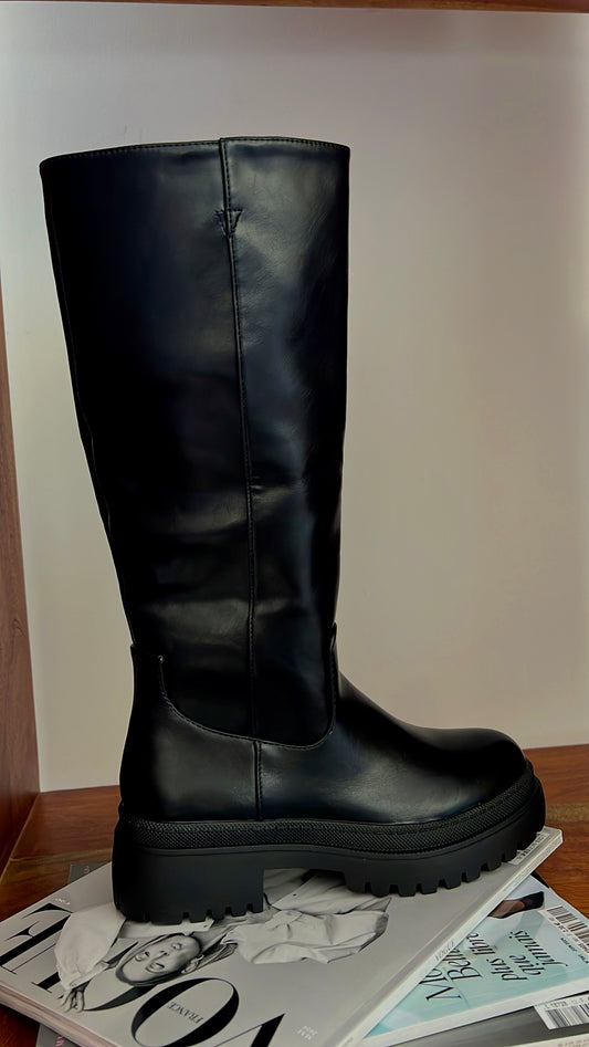 Bottes montantes noires "Emie"