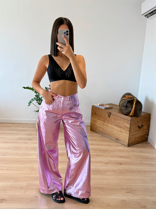PANTALON "YUNA" - ROSE GOLD