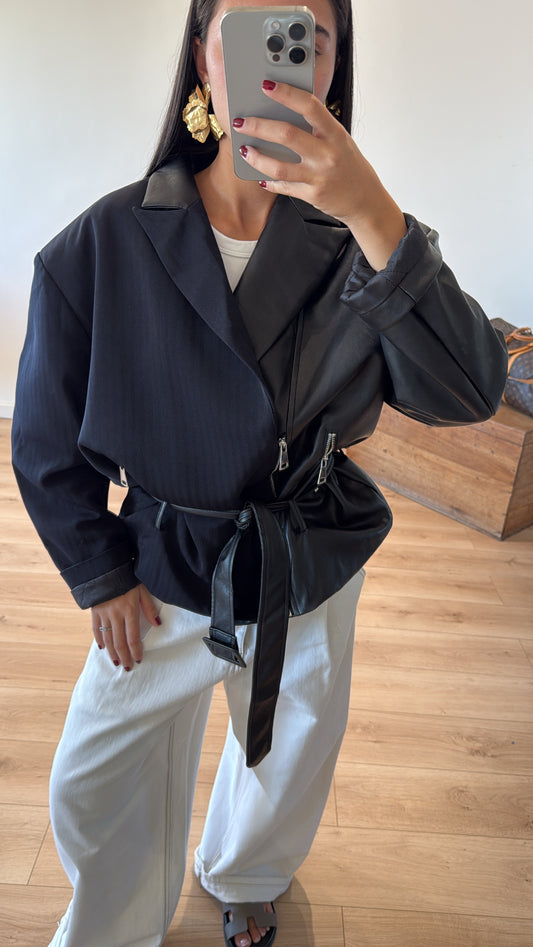 PERFECTO - BLAZER "CAM" en bi-matière