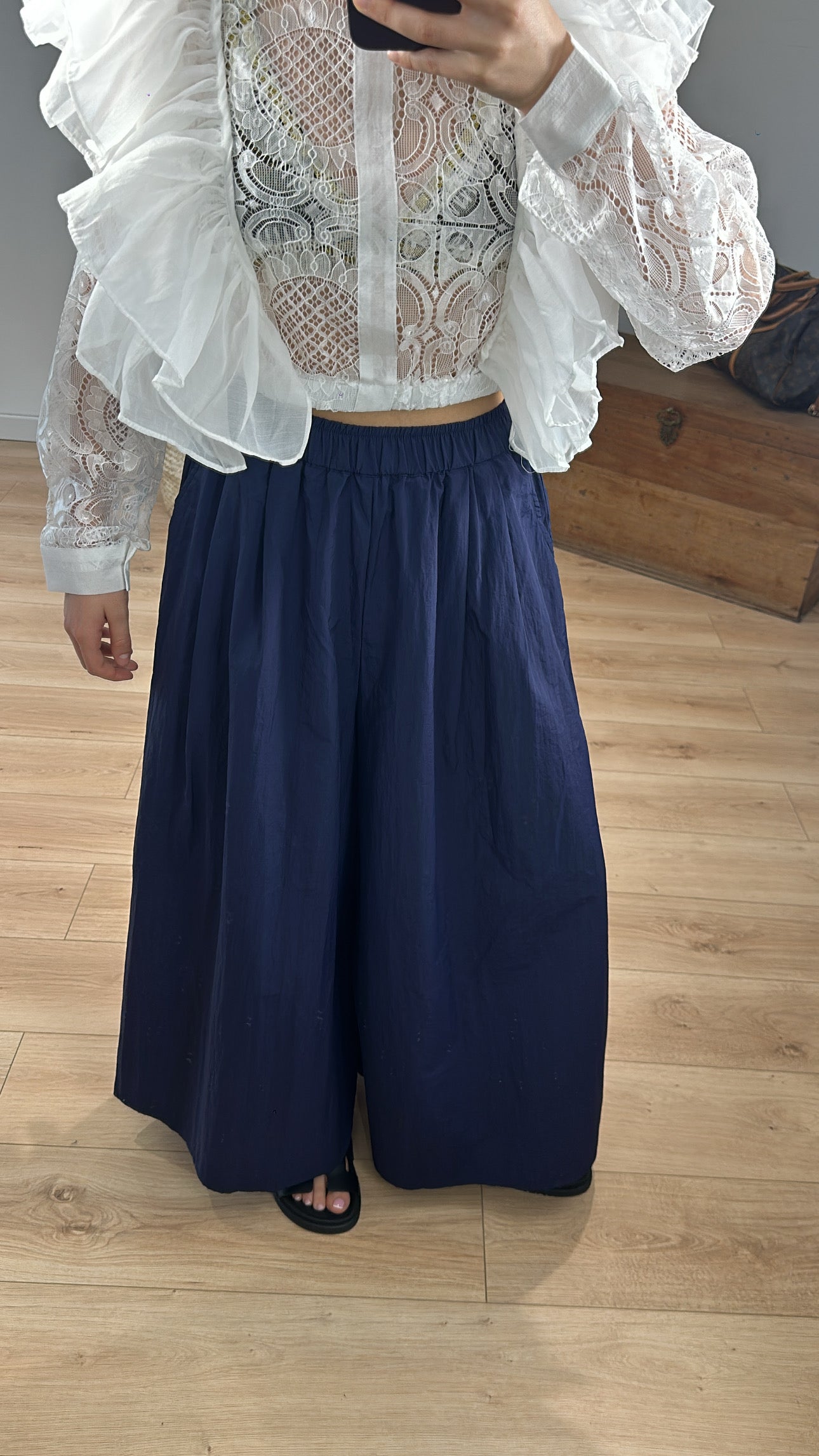 Pantalon "Oria" BLEU MARINE